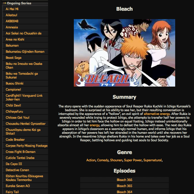 Example of an anime series
